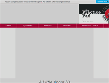 Tablet Screenshot of greenvillepracticepad.com